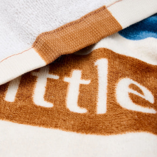 Toalha de praia Ocean World Brown Stripe - Little Dutch