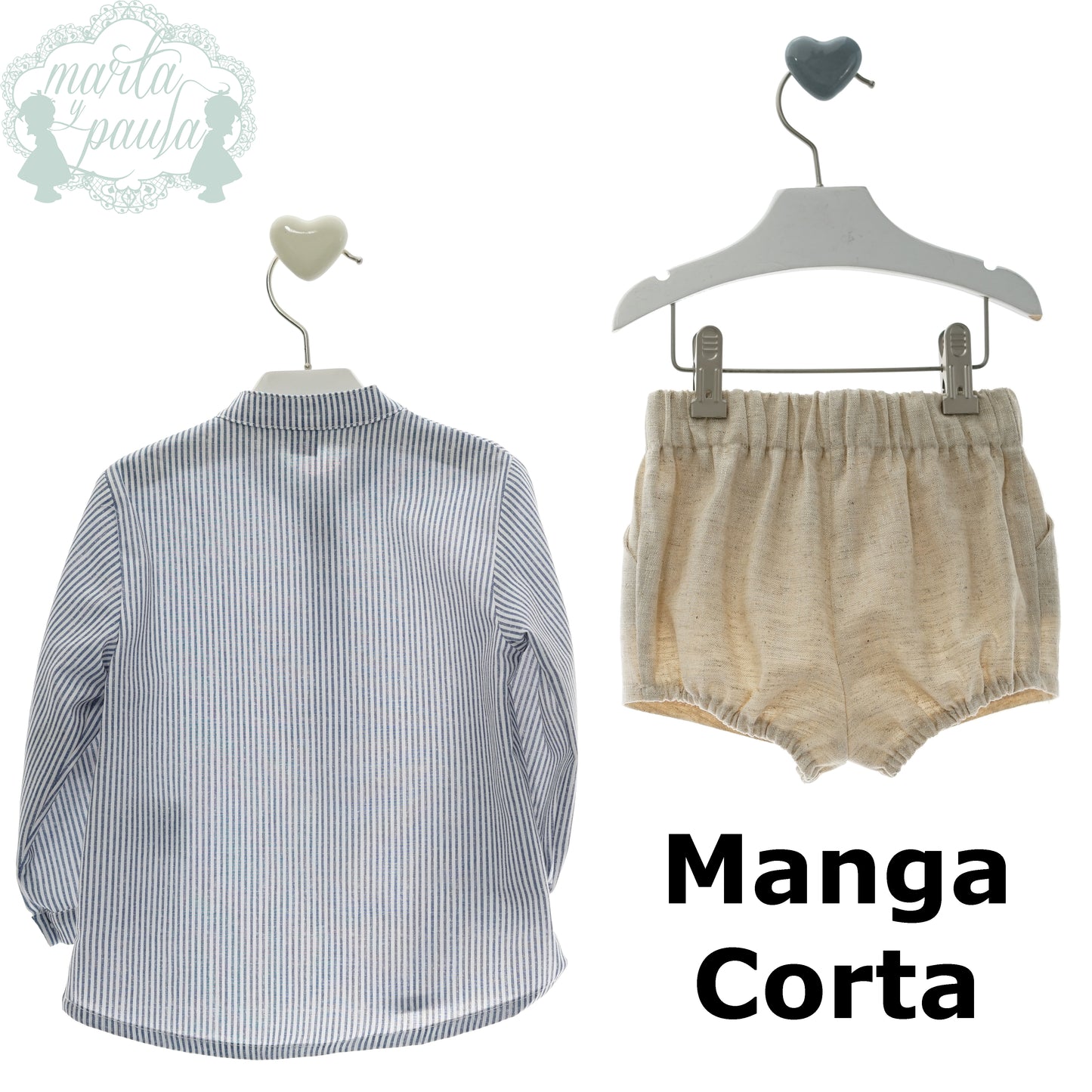 Conjunto menino manga curta "Família ACUARIO"