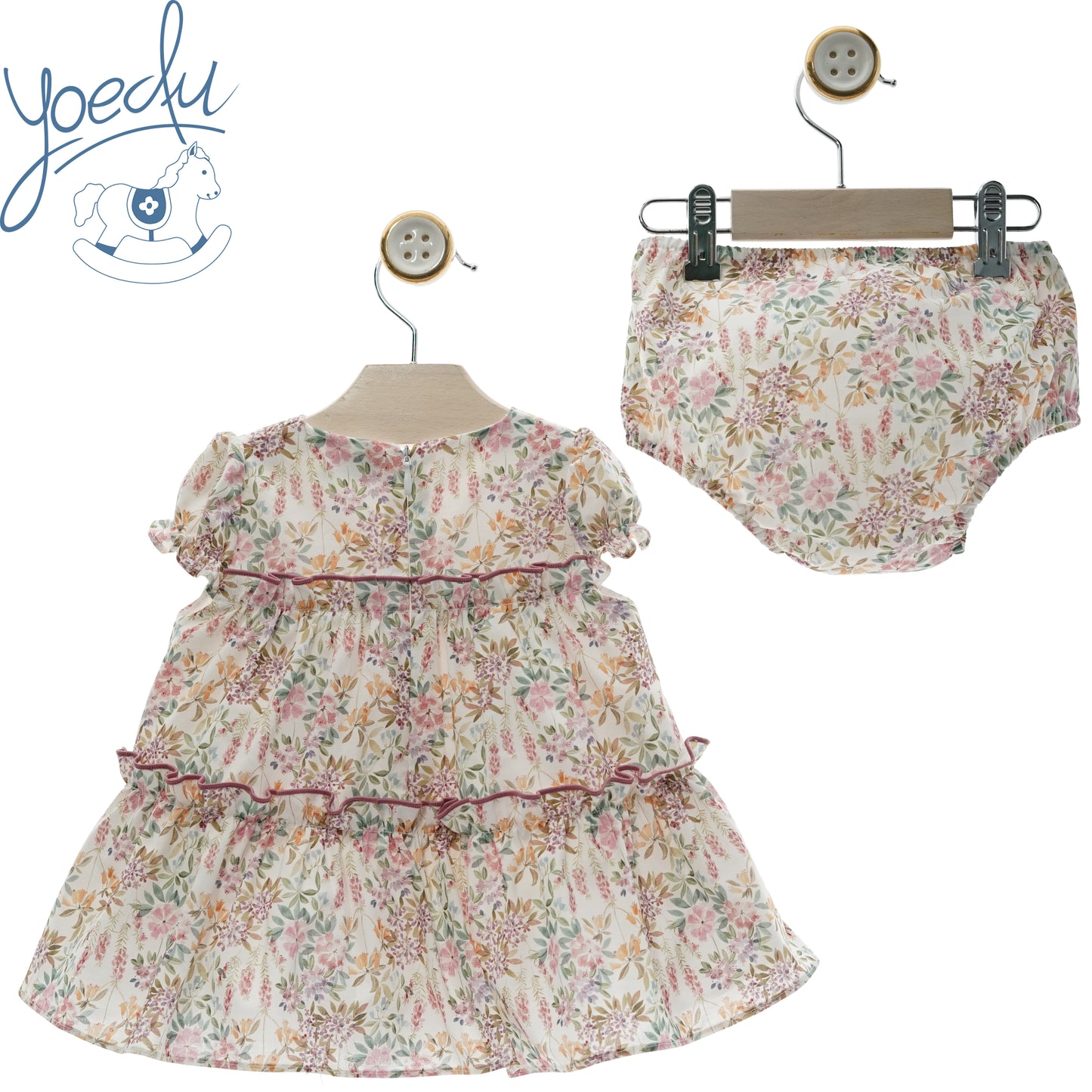 Vestido c/Tapa-fraldas "Familia MERLÍN"