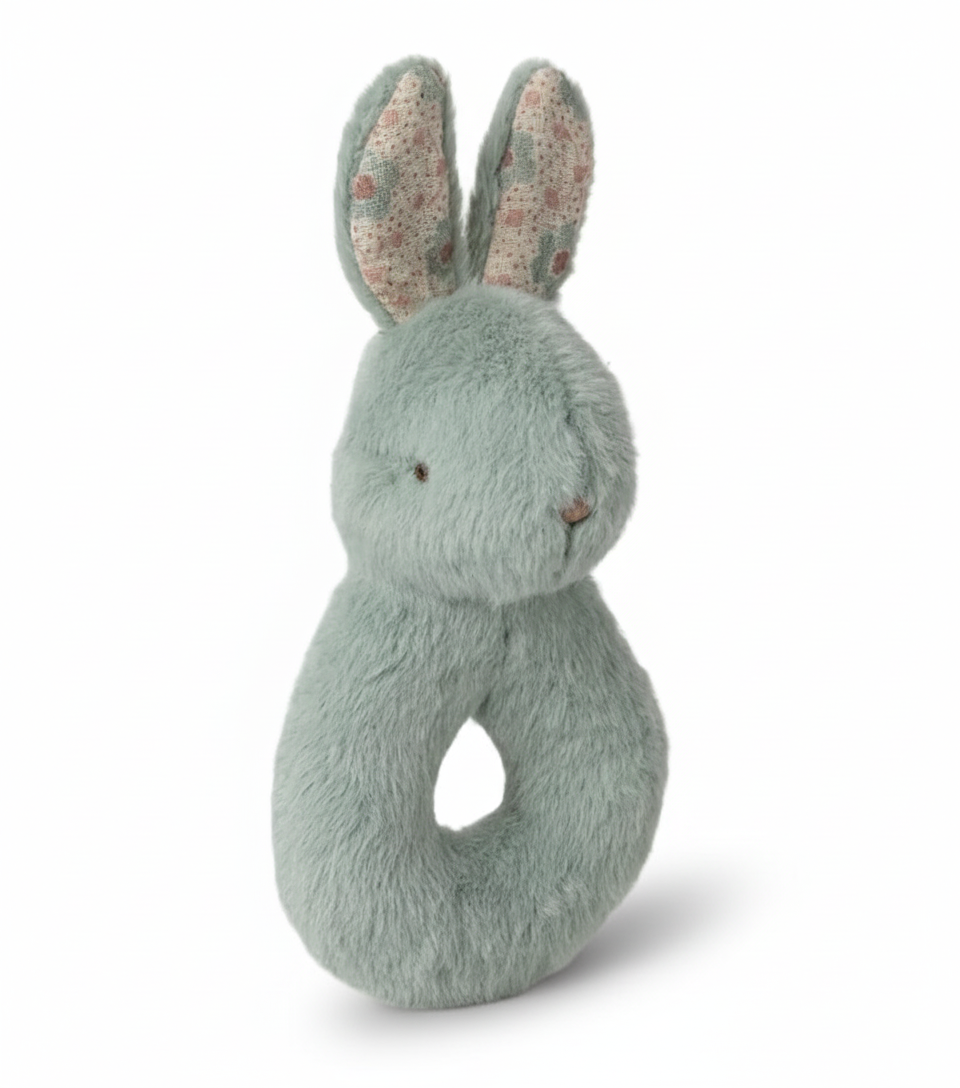 Rabbit and Bell Set - Mint Green
