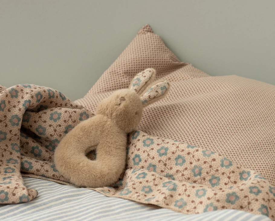 Rabbit and Bell Set - Light Peach