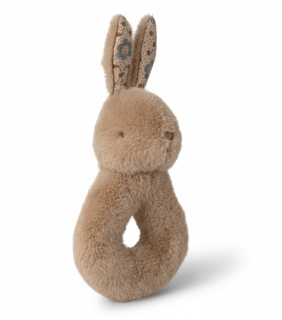 Rabbit and Bell Set - Light Peach