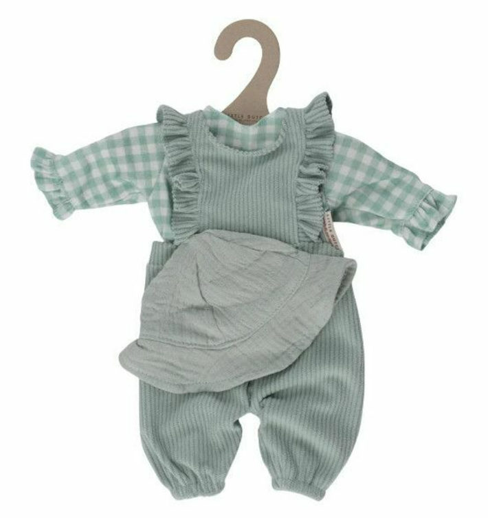 Vêtements de poupée - carreaux verts