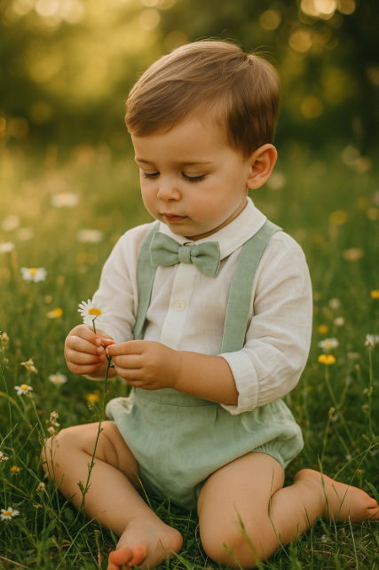 HG Dry Green Boy's Set with Bow