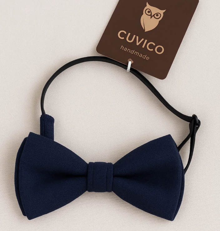 Nœud papillon CUVICO bleu marine (rus18 mar)