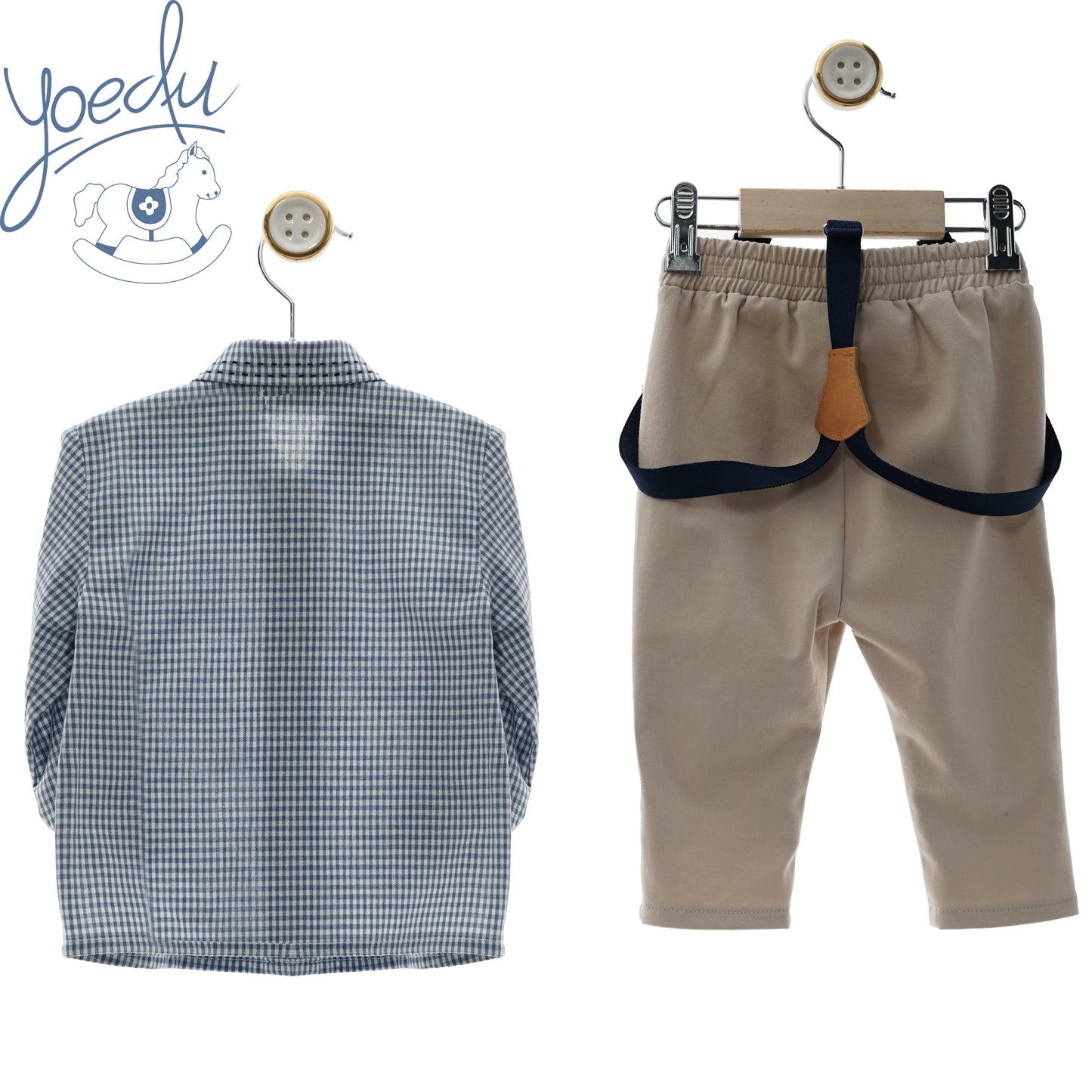 Conjunto bebe com suspensórios | 24M