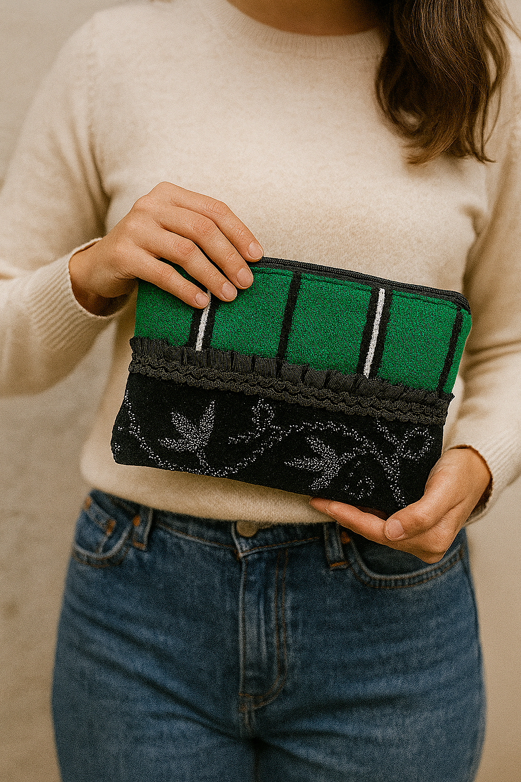 Carry-on bag with glass