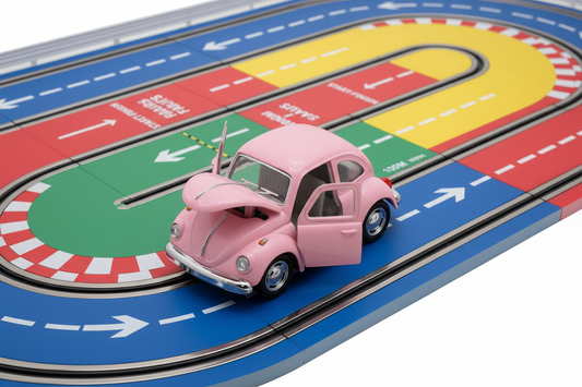 Auto Brinquedo Classical Beetle Rosa