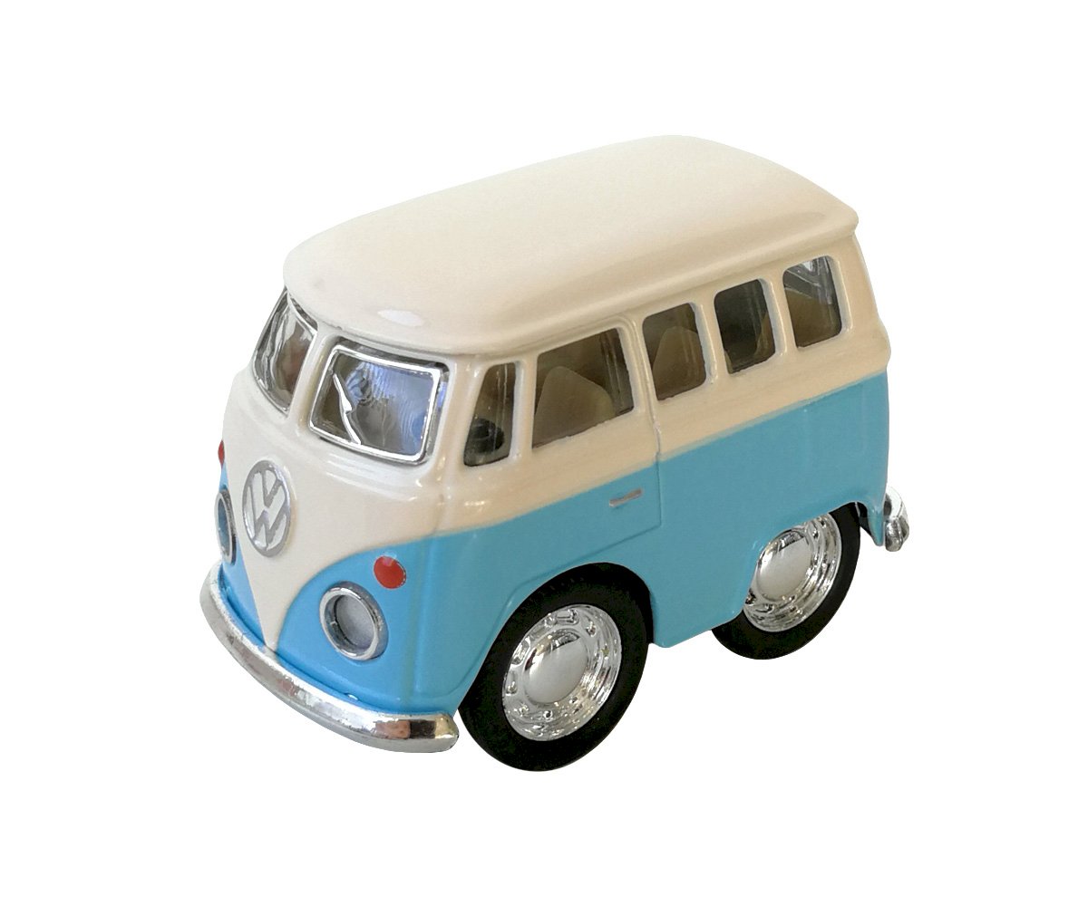 Mini fourgonnette Volkswagen bleue en jouet