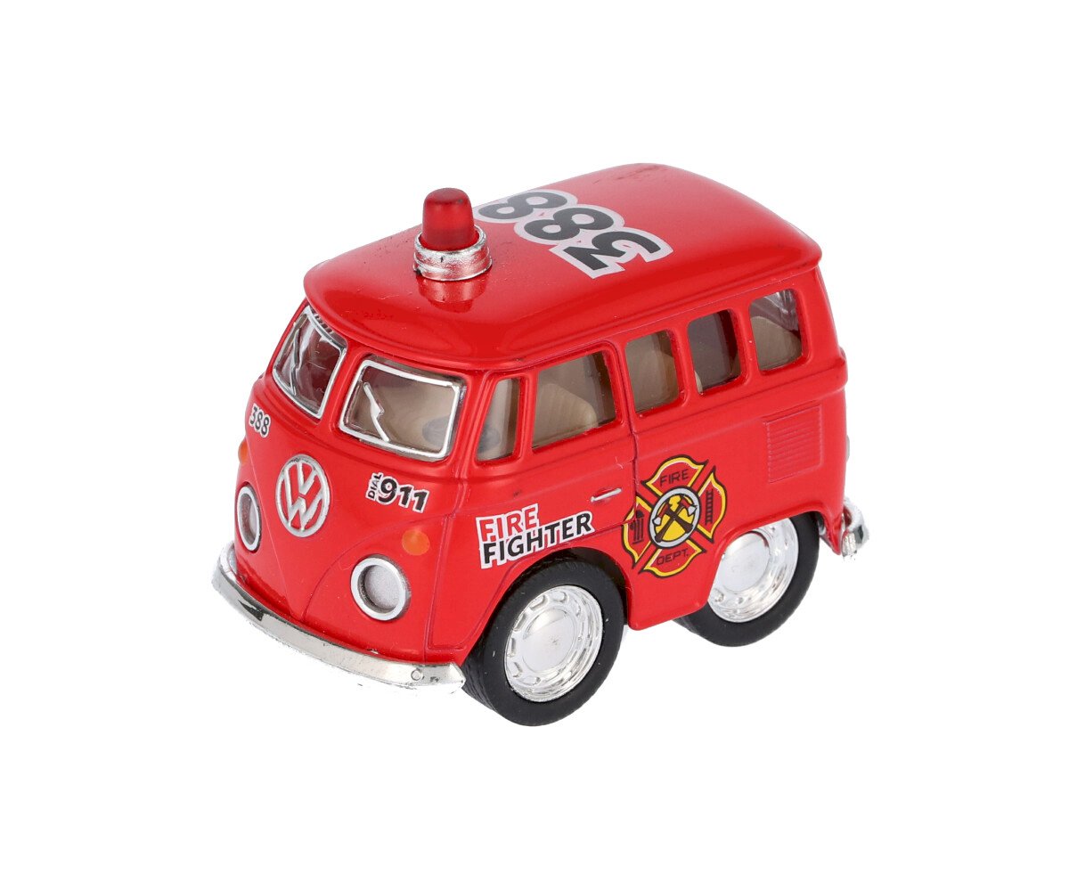 Mini fourgon de pompiers rouge