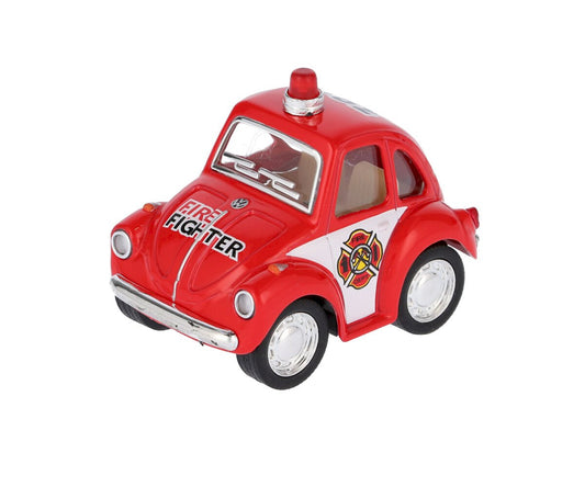 Mini voiture jouet pompiers rouge