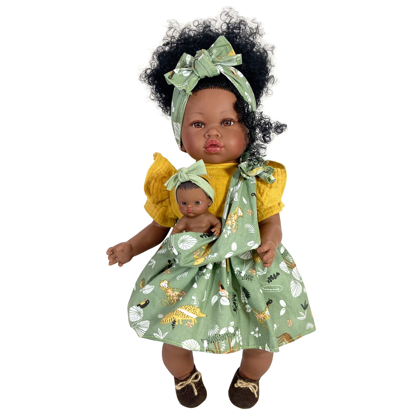 Boneca- Maria c/ bebé Curly Green
