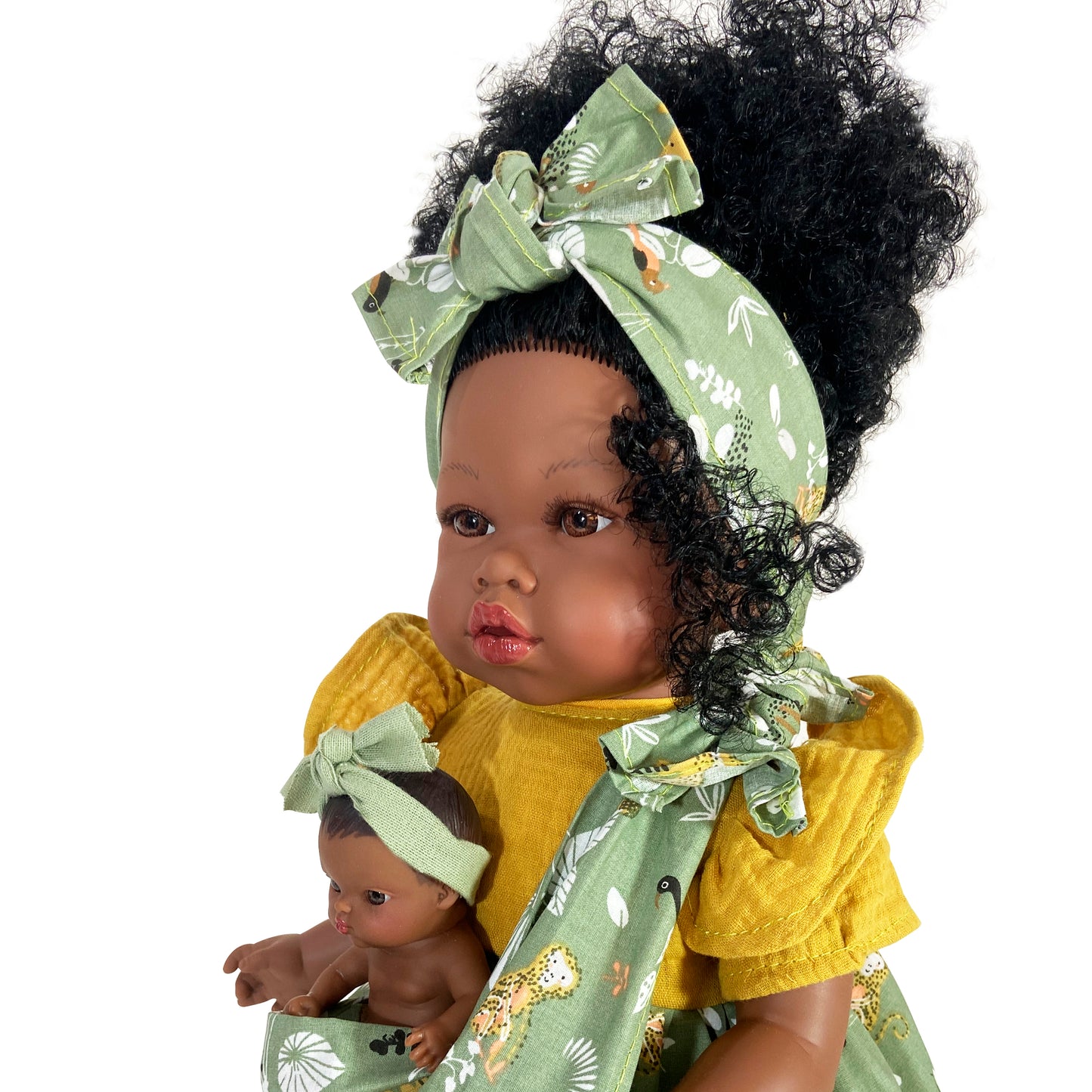 Boneca- Maria c/ bebé Curly Green