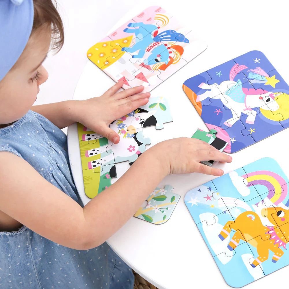 On-the-go puzzles ponies 3+