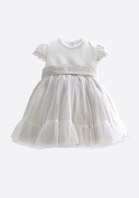 Robe Amaya en lin/tulle