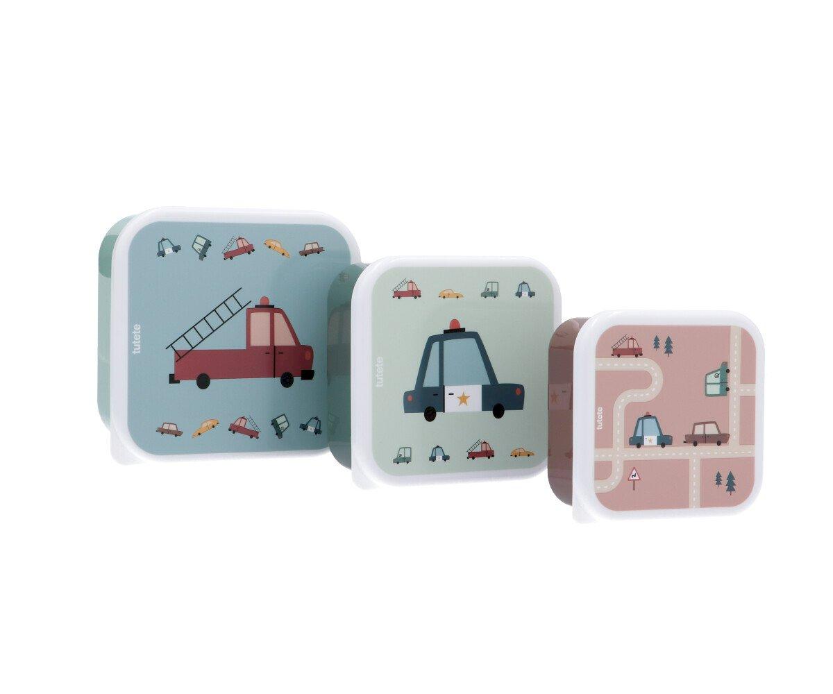 Coffret de 3 boîtes à déjeuner – Voitures anciennes