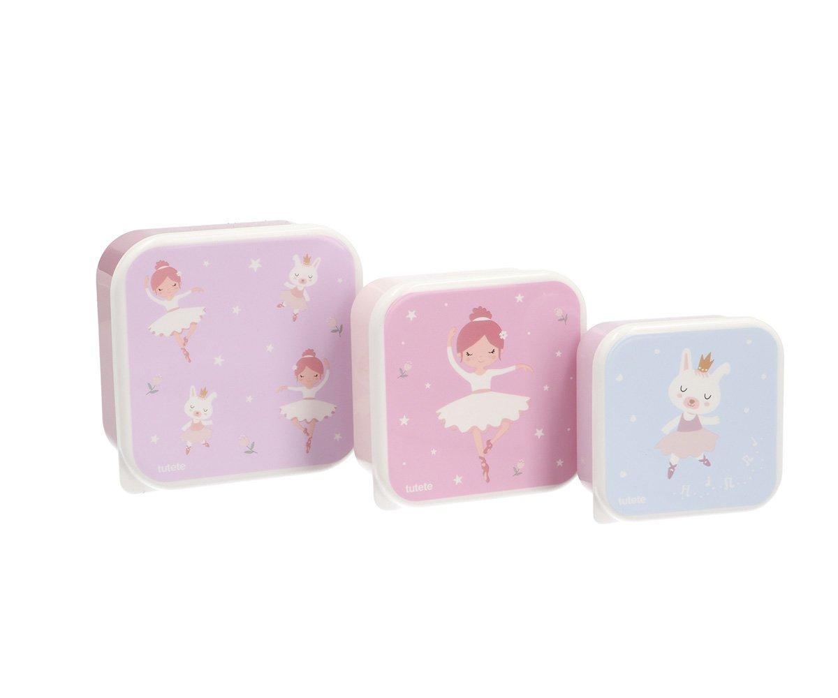 Lot de 3 boîtes à goûter – Ballet