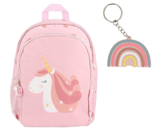 Magical Unicorn Medium Backpack + Key Holder