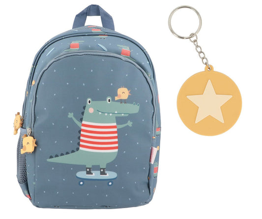 Medium Croc Backpack and Keychain