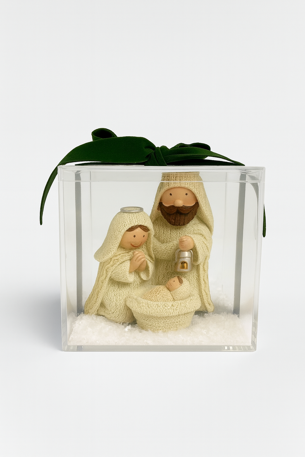 Acrylic Box with Nativity Scene | 10x10cm