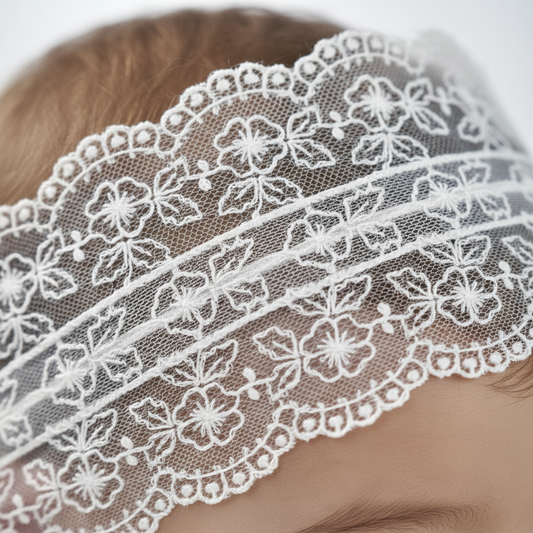 Amaya Baptism Lace Ribbon