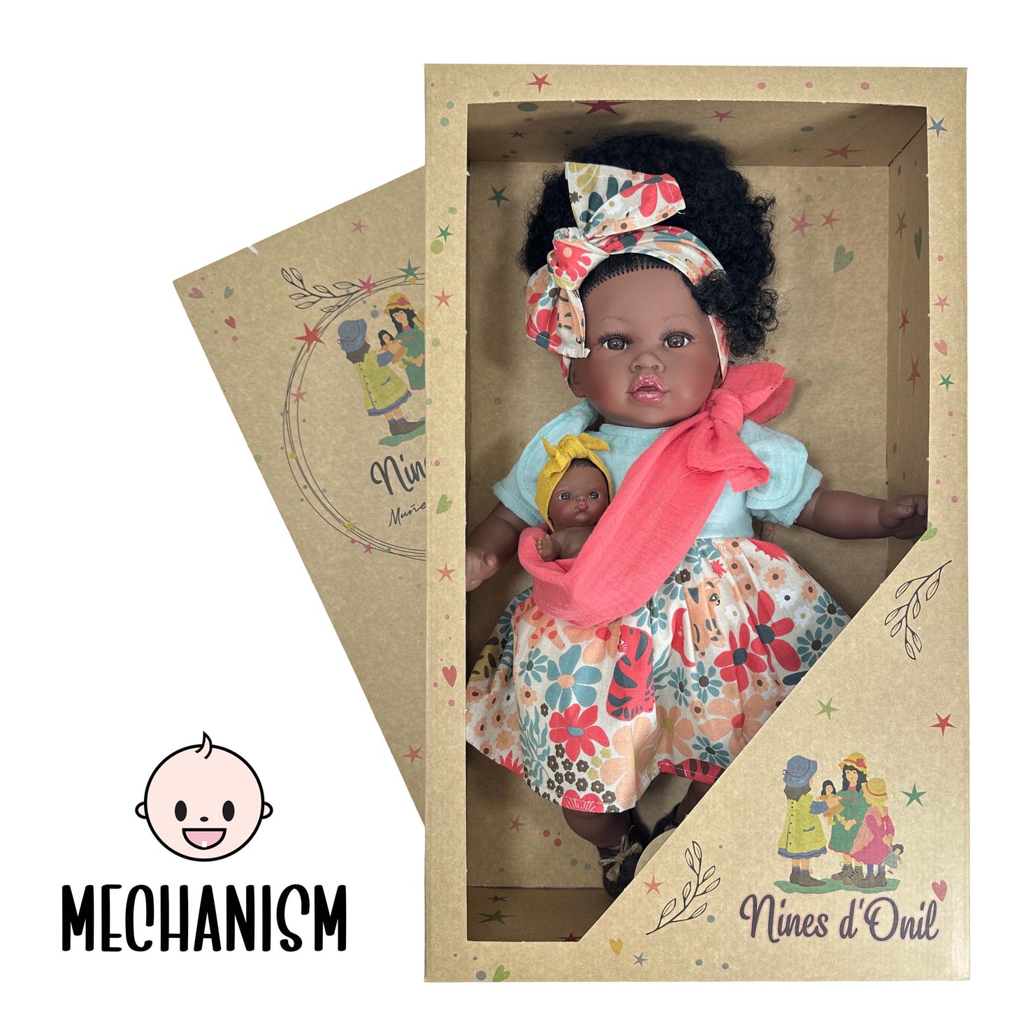 Doll - Addis with Baby Turquoise