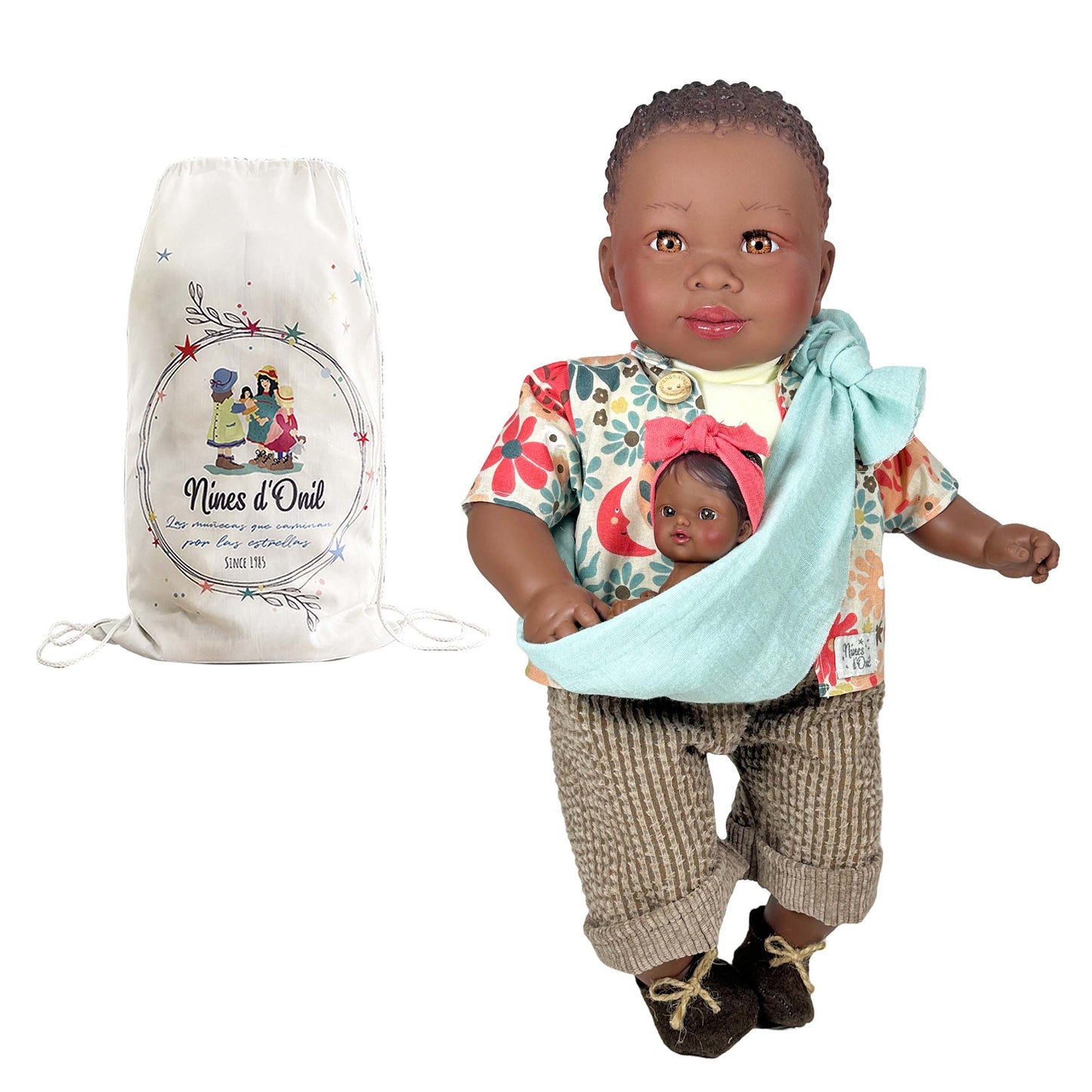 Amir avec bébé mech/case