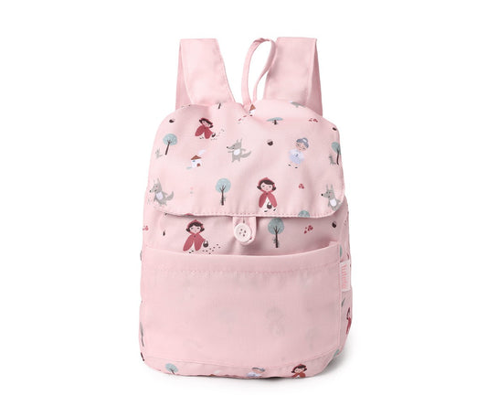 Little Red Small Fabric Backpack