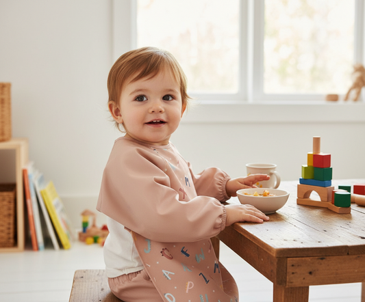 Babete com Mangas Funny Letters