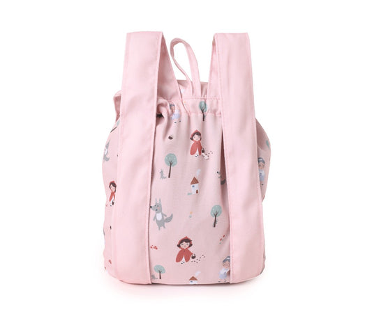 Little Red Small Fabric Backpack