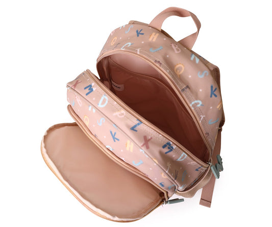 Funny Letters Medium Backpack + Keychain