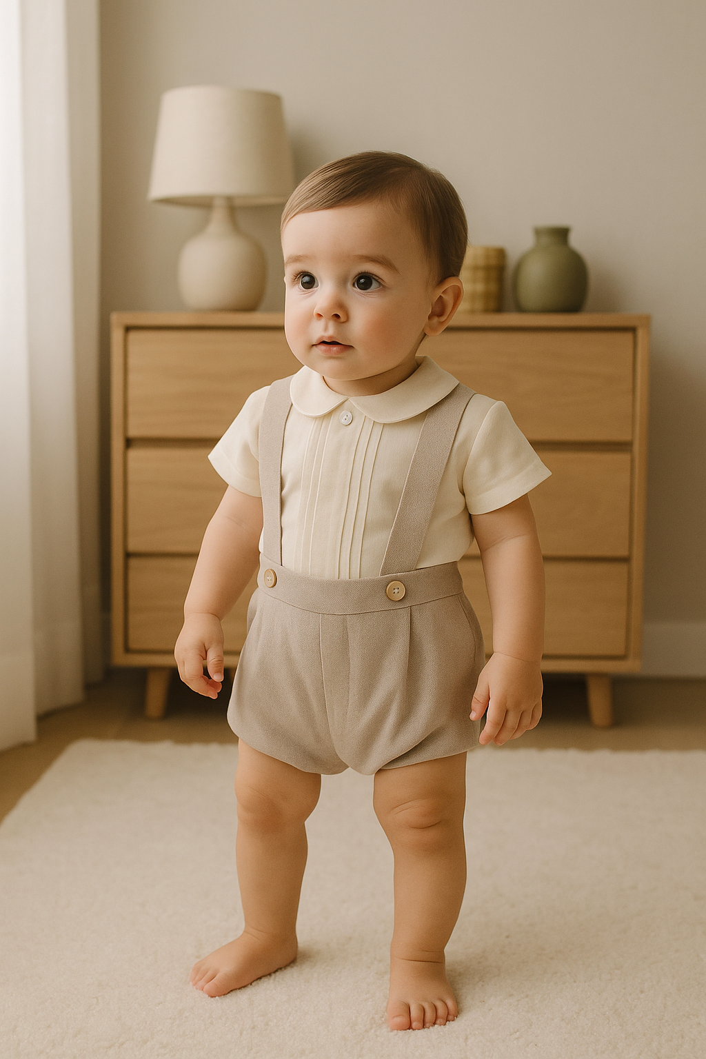 HG set (beige shirt + beige shorts)