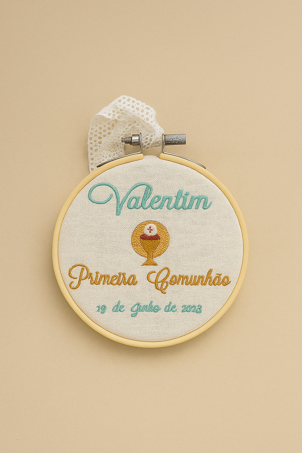 Lembrança Bastidor Primeira Comunhão