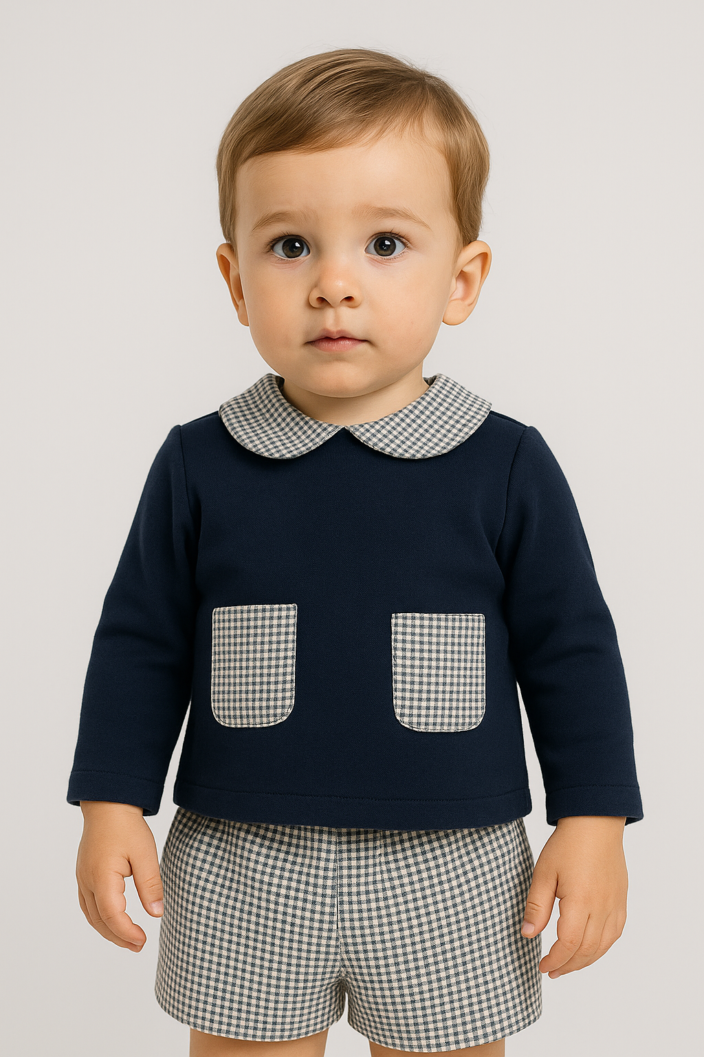 Ensemble homme bleu chemise M. + short