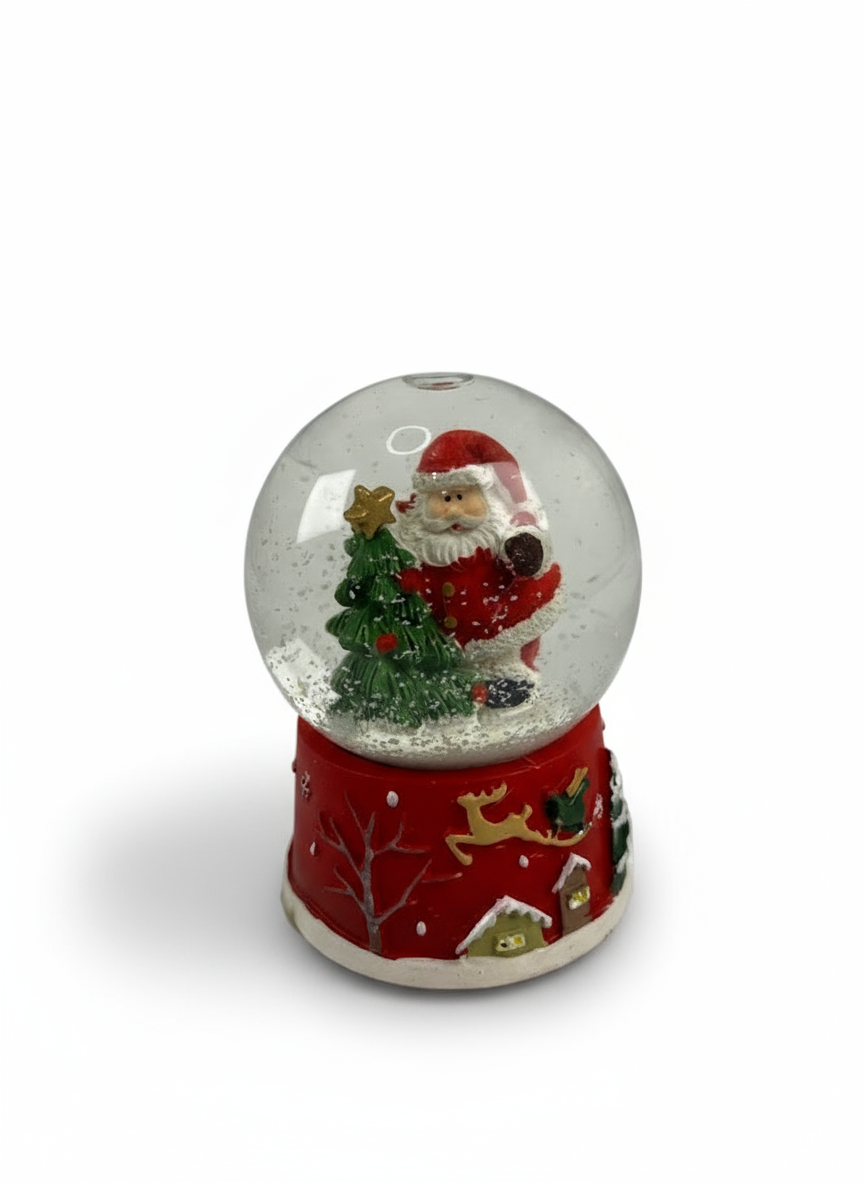 Santa Claus Water Ball with Pine Tree | 7cm