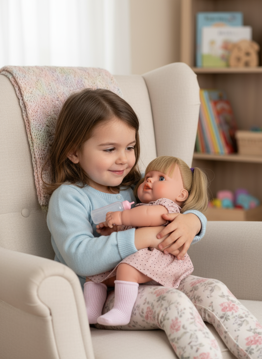 Boneca Laura Loira 65cm. Chorona