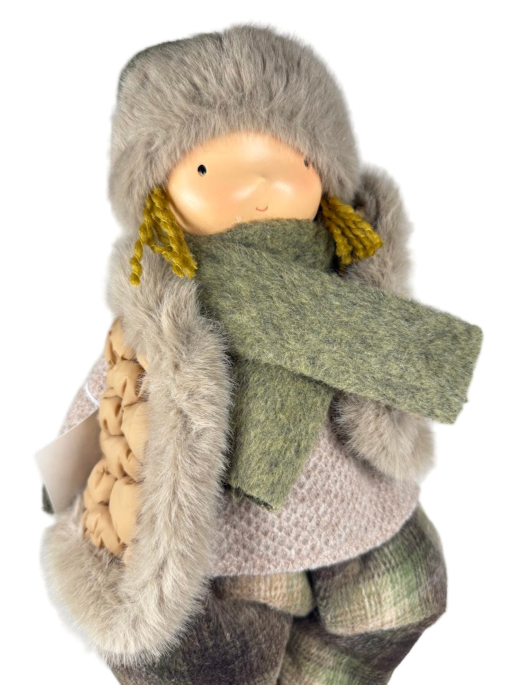 Boy with Polyresin Star | 40cm