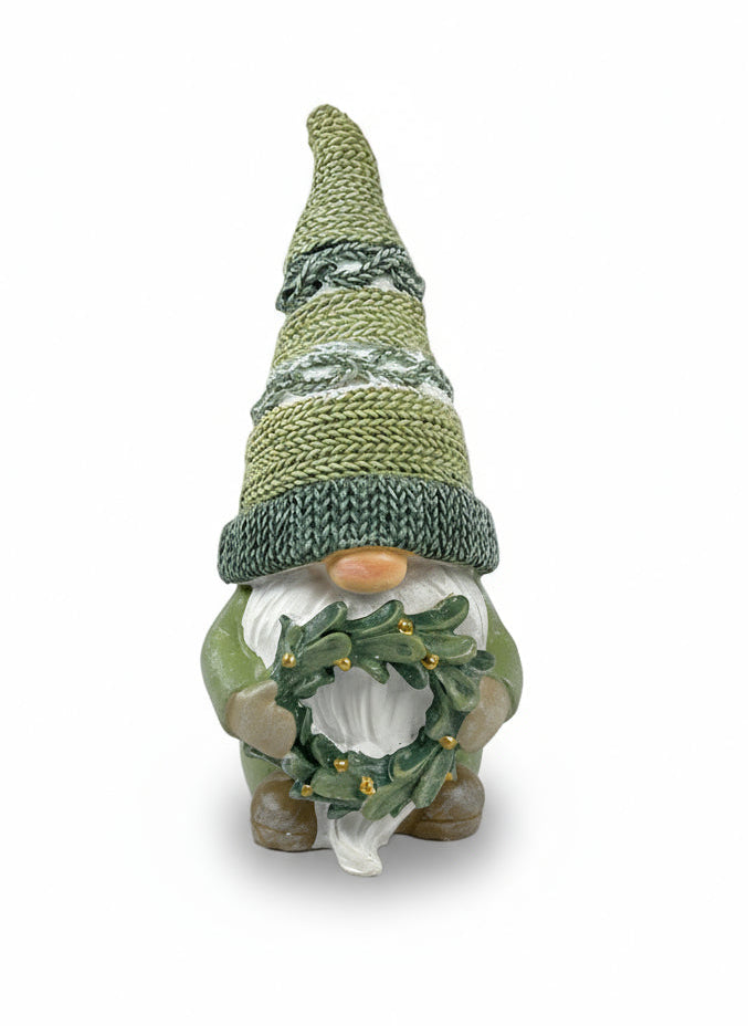 Polyresin Gnome with Flower Crown | 13cm