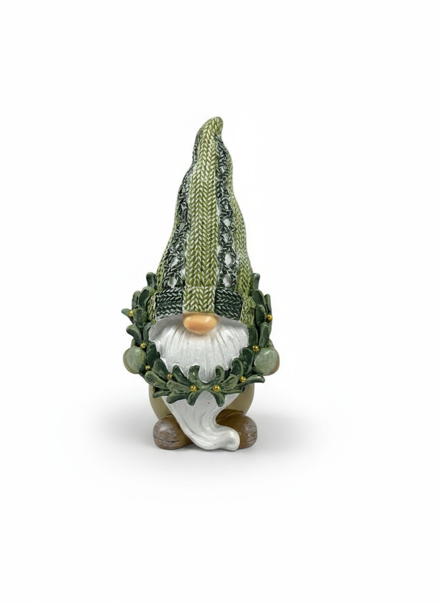 Polyresin Gnome with Crown G | 13cm