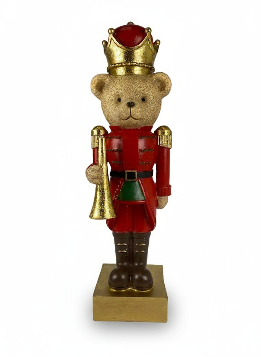 Polyresin Bear w/ Trumpet | 34cm