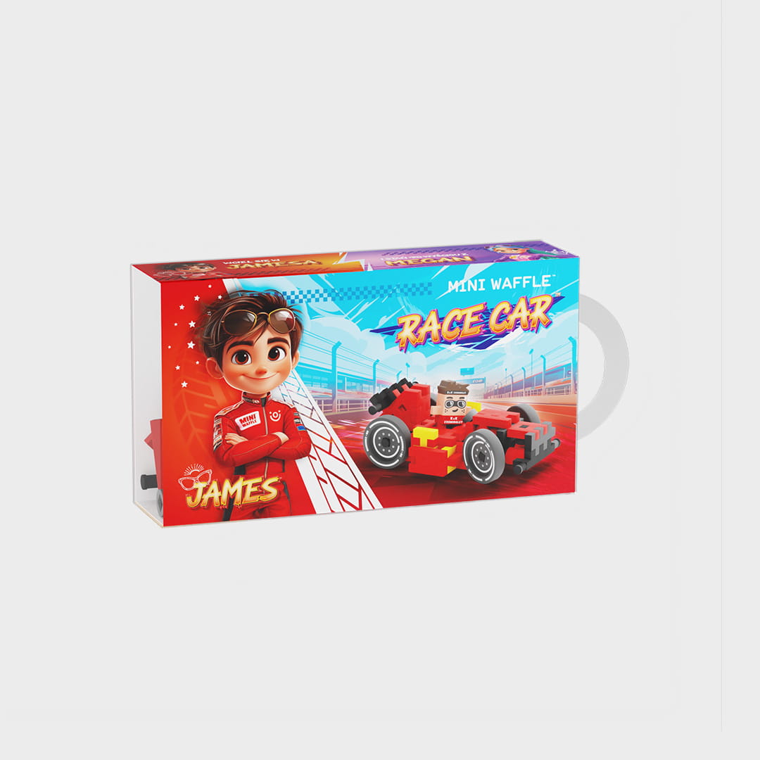 MINI WAFFLE Voiture de course James