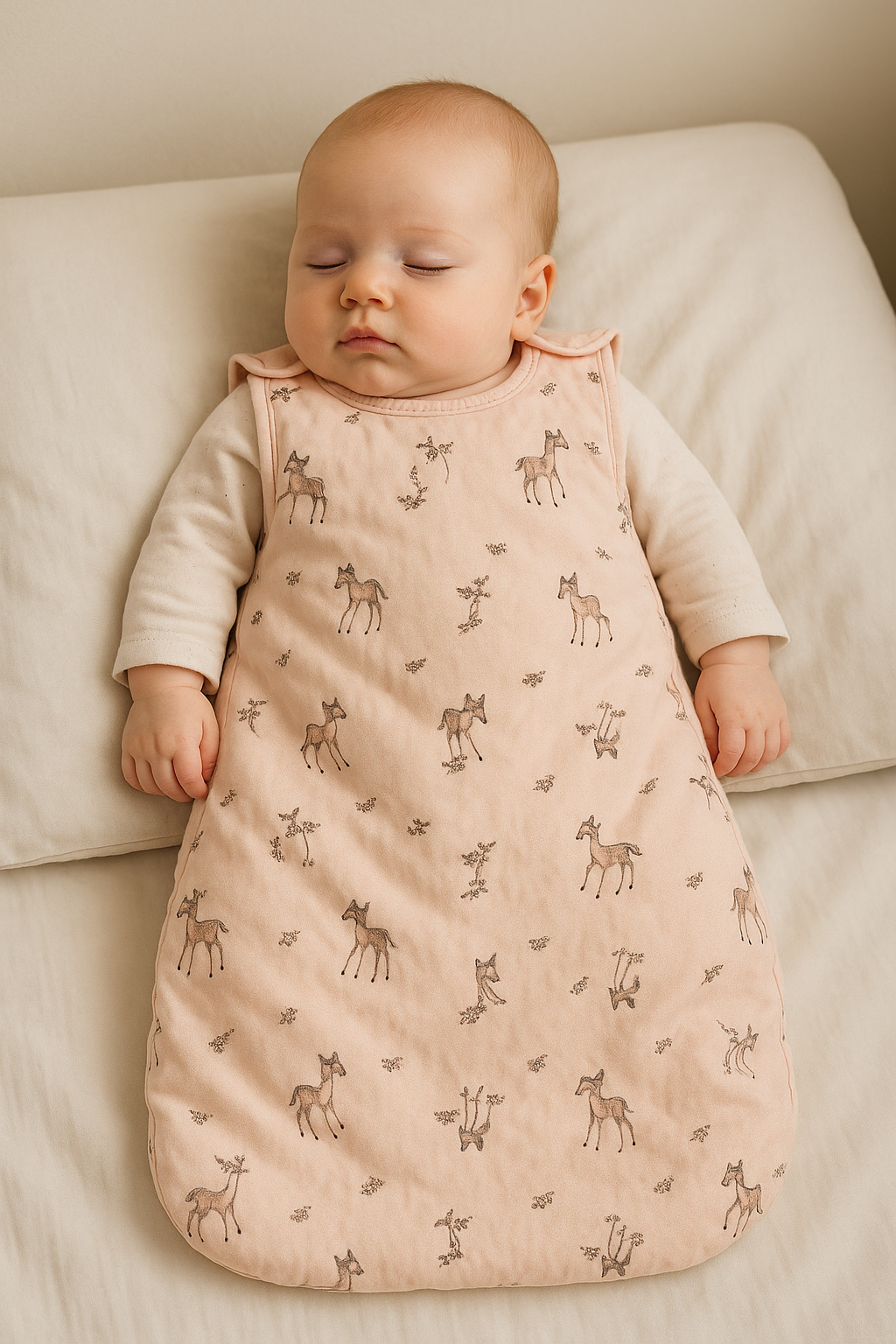 Sleeping Bag – Pink with Deer