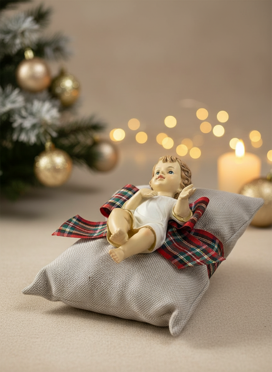 Almofada c/ Figura Menino Jesus