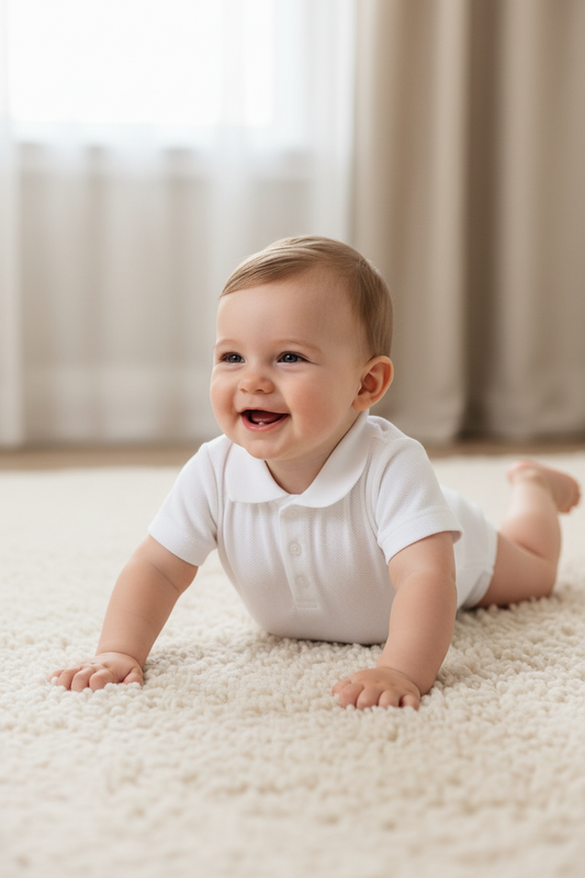 Short Sleeve Polo Bodysuit MP00