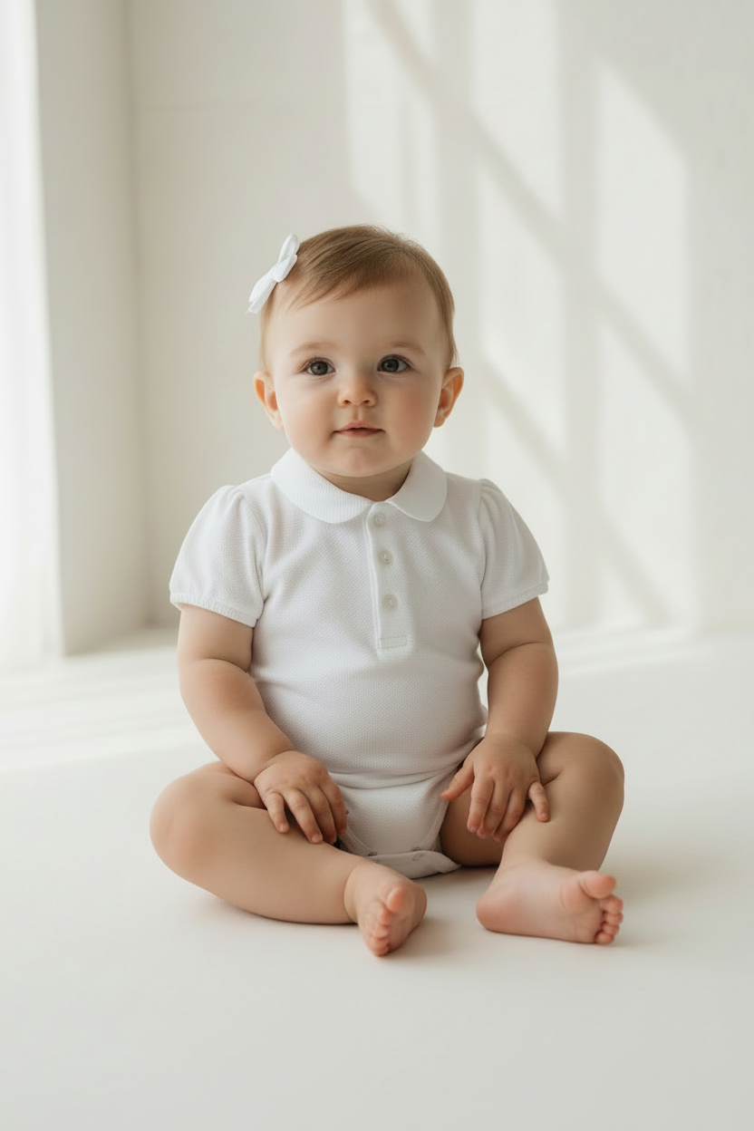 Short Sleeve Polo Bodysuit MP00