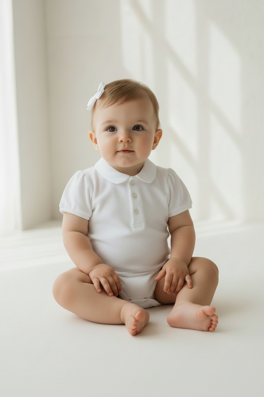 Short Sleeve Polo Bodysuit MP00