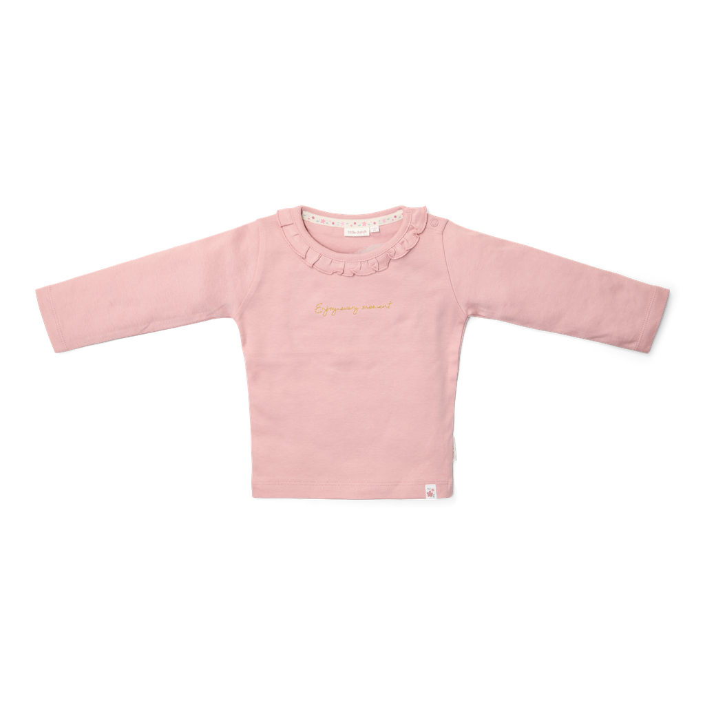 T-shirt de manga comprida Rosa Veludo