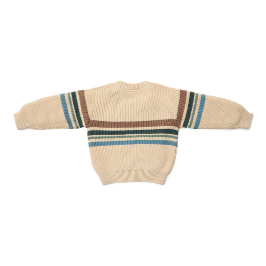 Striped Sand Knitted Sweater