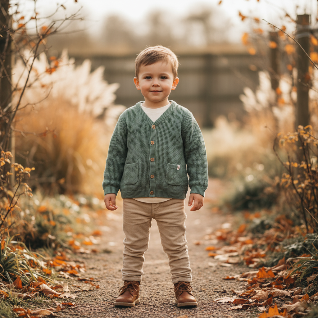 Forest Green Knitted Coat