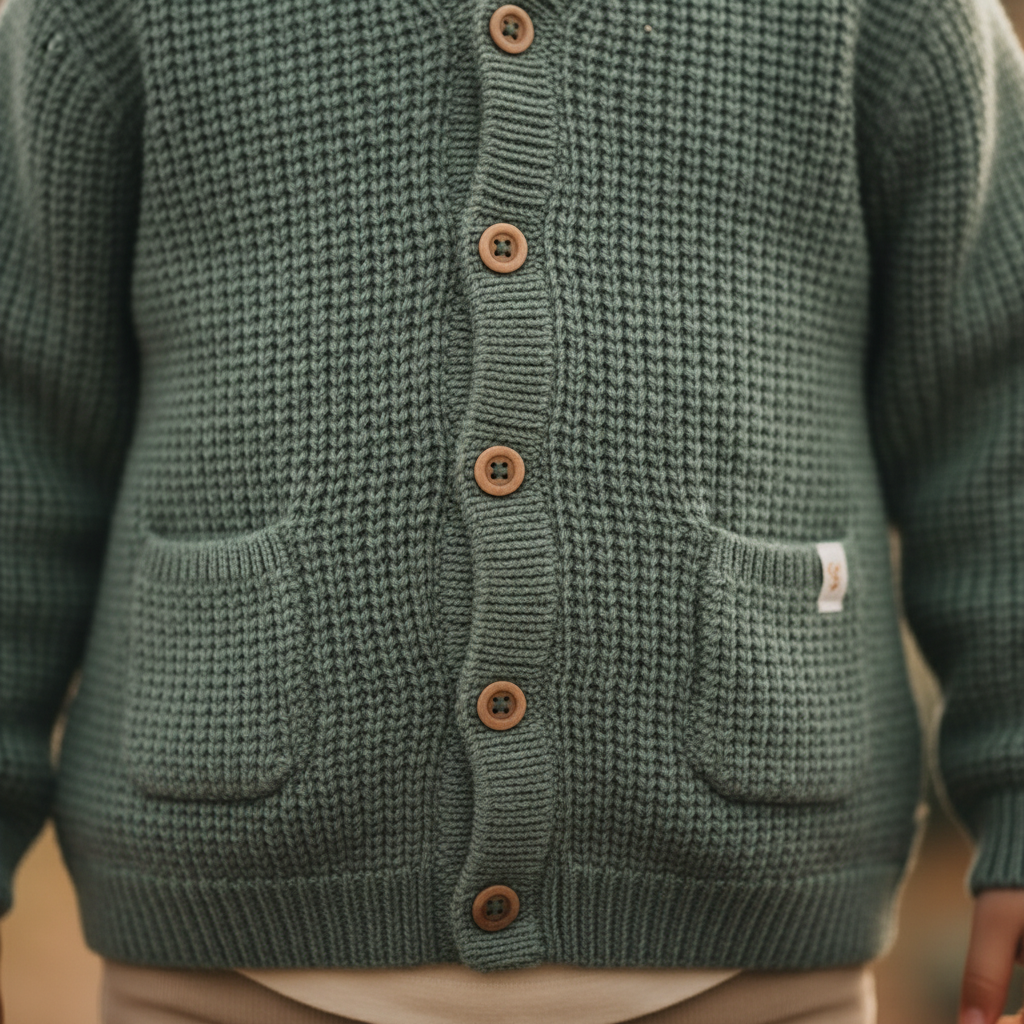 Forest Green Knitted Coat